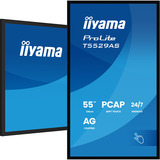 iiyama ProLite T5529AS-B1AG, Monitor LED Nero (opaco), Design chiosco, 138,7 cm (54.6"), LED, 3840 x 2160 Pixel, Wi-Fi, 24/7