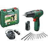 Bosch EasyDrill 1200 1500 Giri/min Senza chiave 940 g Nero, Verde, Trapano avvitatore verde/Nero, Trapano con impugnatura a pistola, Senza chiave, Nero, Verde, 1 cm, 1500 Giri/min, 2 cm