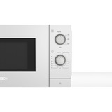 Bosch Serie 2 FL020MW0 Bianco Solo microonde Superficie piana 20 L 800 W, Forno a microonde bianco, Superficie piana, Solo microonde, 20 L, 800 W, Pulsanti, Manopola, Bianco