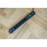 Brennenstuhl Multipresa Premium-Line 6 vie, Ciabatta Nero