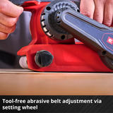 EINHELL Professional Akku-Bandschleifer TP-BS 18/457 Li BL - Solo, 18Volt, Levigatrice a nastro rosso/Nero
