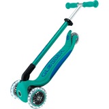 GLOBBER Primo Foldable Plus Lights, Scooter turchese/blu scuro