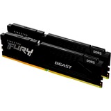 Kingston FURY FURY Beast 32GB 6000MT/s DDR5 CL30 DIMM (Kit of 2) Black EXPO, Memoria Nero, 32 GB, 2 x 16 GB, DDR5, 288-pin DIMM, Nero