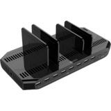 Lindy 73435 Caricabatterie per dispositivi mobili Smartphone, Tablet Nero AC Ricarica rapida Interno, Stazione di ricarica Nero/grigio, Interno, AC, 5 V, 0,9 m, Nero