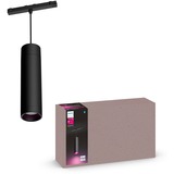 Philips Hue Lampadario cilindrico Perifo Nero, Philips Hue White and Color ambiance Lampadario cilindrico Perifo, Luce a sospensione intelligente, Bluetooth/Zigbee, Nero, LED integrato, Metallo, Multi