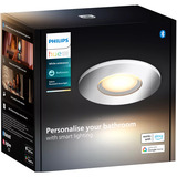 Philips Hue White Ambiance Adore Bathroom Downlight da Incasso e da Inserimento, Luce LED argento