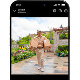 Reolink D340B sistema per video-citofono 4 MP Nero, Campanello per porte 4 MP, 2048 x 2048 Pixel, CMOS, 25,4 / 3,11 mm (1 / 3.11"), 15 fps, 180°