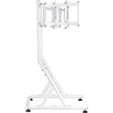 Thermaltake Supporto triplo per monitor Snow, per cockpit simulatore di guida GR500, Base per monitor bianco