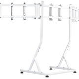 Thermaltake Supporto triplo per monitor Snow, per cockpit simulatore di guida GR500, Base per monitor bianco