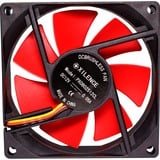 Xilence XPF80.R Case per computer Ventilatore 8 cm Nero, Rosso, Ventola Nero/Rosso, Ventilatore, 8 cm, 1500 Giri/min, 17 dB, 18,61 pdc/min, Nero, Rosso