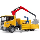 bruder Scania Super 560R camion da cantiere con gru e 2 pallet, Veicolo modello 