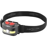 Ansmann Lampada frontale HD250RS, Luce LED Nero