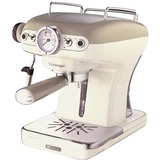 Ariete 1389 Macchina da Caffè Espresso di Design - per Polvere e cialde ESE - filtro 1 e 2 tazze - Montalatte - 850 Watt - Linea Vintage - Beige, Macchina per espresso beige/crema, Macchina per espresso, 0,9 L, Caffè macinato, Cialde caffè, 850 W, Beige