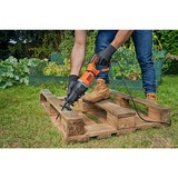 BLACK+DECKER Sega a gattuccio BES301, Scambiarsi sega arancione /Nero