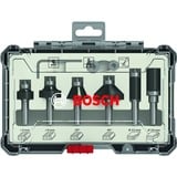 Bosch 2 607 017 469 fresa Carburo, Legno, 3,5 cm, 2,5 cm, Nero, Acciaio inox