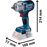 Bosch GDS 18V-450 HC Professional 2300 Giri/min Nero, Blu, Avvitatore blu/Nero, Cacciavite a percussione, Impugnatura a pistola, 1/2", Nero, Blu, 2300 Giri/min, 1500 Giri/min