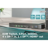 Digitus Switch KVM DisplayPort 4 porte 