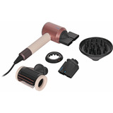 Dyson Supersonic Nural Straight + Wavy Ceramic Pink/Roségold, Asciugacapelli crema/Oro rosè