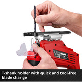 EINHELL Seghetto alternativo a batteria Power X-Change TC-JS 18 Li-Solo, 18Volt, Puzzle rosso/Nero
