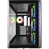 FSP M580-BA Midi Tower Nero, Chassis Tower Nero, Midi Tower, PC, Nero, ATX, micro ATX, Mini-ITX, Vetro, SPCC, Gaming