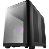 FSP M580-BA Midi Tower Nero, Chassis Tower Nero, Midi Tower, PC, Nero, ATX, micro ATX, Mini-ITX, Vetro, SPCC, Gaming