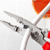 KNIPEX 13 96 200 pinza Pinze a becco lungo Pinze a becco lungo, Acciaio, Plastica, Rosso/Arancione, 20 cm, 280 g