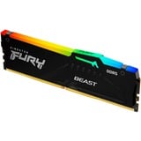 Kingston FURY FURY Beast 32GB 6400MT/s DDR5 CL32 DIMM RGB EXPO, Memoria Nero, 32 GB, 1 x 32 GB, DDR5, 288-pin DIMM, Nero