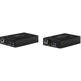 Lindy Extender KVM in fibra ottica DisplayPort 1.2 e USB 300m, Estensione DisplayPort Nero
