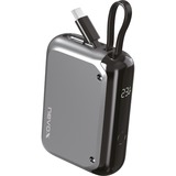 Nevox POWERBANK 10000mAh, cavo USB-C integrato grigio