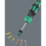 Wera Kraftform Kompakt 20 RA-R con borsa, Set di bit Nero/Verde