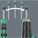 Wera Kraftform Kompakt 20 RA-R con borsa, Set di bit Nero/Verde