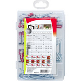 fischer Profi-Box DuoPower + gancio, Tassello grigio chiaro/Rosso