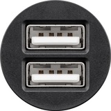 goobay 58912 Caricabatterie per dispositivi mobili Nero Auto Nero, Auto, Accendisigari, 3,1 V, Nero