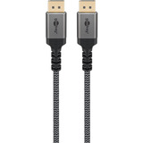 goobay Plus Cavo DisplayPort 2.0/2.1, 8K @ 144Hz, 54 Gbit/s grigio