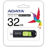 ADATA UC300 32 GB, Chiavetta USB Nero/Verde