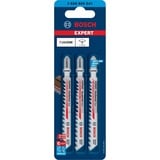 Bosch 2 608 900 541 lama per sega a gattuccio, sega a traforo e sega universale Lama per seghetto alternativo Carburo 3 pz Lama per seghetto alternativo, In legno duro, Plastica, Carburo, Grigio, Punta a carburo di tungsteno (TCT), 3,5 mm