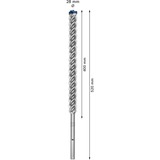 Bosch Expert Punta per martelli SDS Max-8X, Trapano Martello perforatore, Hammer drill bit, 2,8 cm, 520 mm, Cemento, Pietra, 40 cm