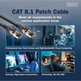 Digitus Cavo patch Cat 8.1 S-FTP 5 metri Nero