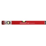GEDORE Livella Red in alluminio, 60 cm, 2 bolle, Livelle rosso