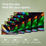 Hisense 55UR8DS RGB MiniLED, Televisore LED Nero/grigio scuro