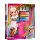 MGA Entertainment Rainbow High Air Brush & Create Fashion Dolls - Purple Eyes, Bambola Rainbow High Air Brush & Create Fashion Dolls - Purple Eyes, Bambola alla moda, Femmina, 4 anno/i, Bambino/Bambina, Multicolore