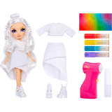MGA Entertainment Rainbow High Air Brush & Create Fashion Dolls - Purple Eyes, Bambola Rainbow High Air Brush & Create Fashion Dolls - Purple Eyes, Bambola alla moda, Femmina, 4 anno/i, Bambino/Bambina, Multicolore