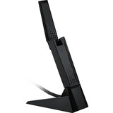 MSI AXE5400 scheda di rete e adattatore WLAN 2402 Mbit/s, Adattatore Wi-Fi Wireless, USB, WLAN, Wi-Fi 6E (802.11ax), 2402 Mbit/s, Nero
