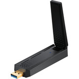 MSI AXE5400 scheda di rete e adattatore WLAN 2402 Mbit/s, Adattatore Wi-Fi Wireless, USB, WLAN, Wi-Fi 6E (802.11ax), 2402 Mbit/s, Nero