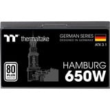 Thermaltake HAMBURG 650W ATX3.1, Alimentatore PC Nero