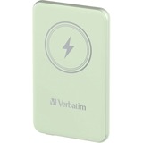Verbatim Charge 'n' Go Polimeri di litio (LiPo) 5000 mAh Carica wireless Verde, Powerbank  verde chiaro, 5000 mAh, Polimeri di litio (LiPo), Quick Charge 3.0, Carica wireless, Verde