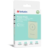 Verbatim Charge 'n' Go Polimeri di litio (LiPo) 5000 mAh Carica wireless Verde, Powerbank  verde chiaro, 5000 mAh, Polimeri di litio (LiPo), Quick Charge 3.0, Carica wireless, Verde