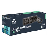 ARCTIC Liquid Freezer III Pro 360 Processore Kit di raffreddamento a liquido 12 cm Nero 1 pz, Raffreddamento ad acqua Nero, Kit di raffreddamento a liquido, 12 cm, 131 m³/h, Nero
