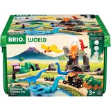 BRIO Set Deluxe Dinosauri del Mondo, Ferrovia 