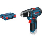 Bosch GSR 10,8-2-LI Professional Senza chiave Nero, Blu, Rosso, Trapano avvitatore blu/Nero, 8-2-LI Professional, Trapano con impugnatura a pistola, Senza chiave, Nero, Blu, Rosso, 1 cm, 1,9 cm, 1 cm